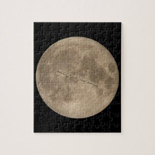 Moon Puzzle - aanpasbare Full Moon Puzzles Legpuzzel