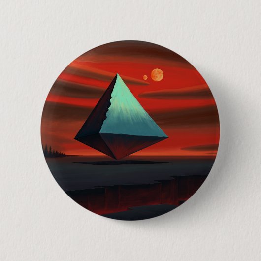 Moon Pyramid Ronde Button 5,7 Cm (Voorkant)