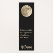 Moon Quote Celestial Spirituele ruimte Aangepaste  Yogamat (Voorkant)