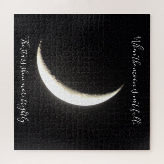 Moon Quote Sliver of the Moon Challenging Legpuzzel (Horizontaal)