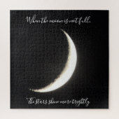 Moon Quote Sliver of the Moon Challenging Legpuzzel (Verticaal)