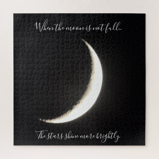 Moon Quote Sliver of the Moon Challenging Legpuzzel (Verticaal)