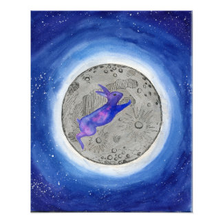 Moon Rabbit Foto Afdruk