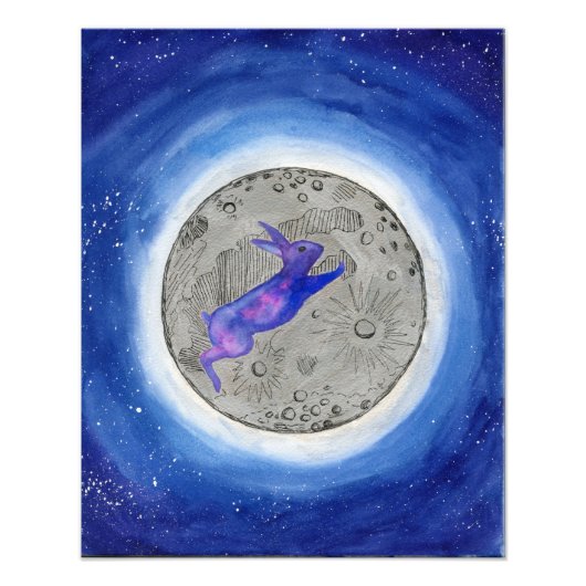 Moon Rabbit Foto Afdruk (Voorkant)