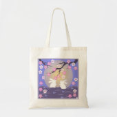 Moon Rabbits Canvas tas (Voorkant)