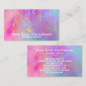 *~* Moon Rainbow Gold Sparkle Glitter Sun Visitekaartje (Voorkant / Achterkant)