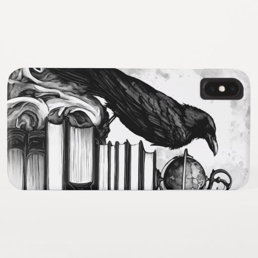 Moon Raven Case-Mate iPhone Case (Achterkant (horizontaal))