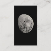 Moon Raven Gothic Crows Silhouette Visitekaartje (Voorkant)