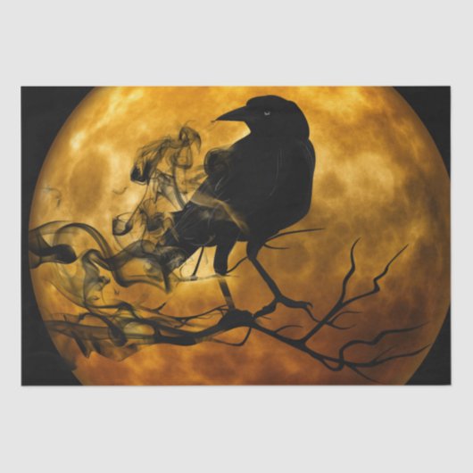 Moon Raven tissue paper Tissuepapier (Voorkant)
