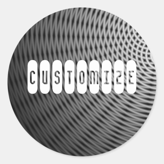 Moon Ray - Sjabloon Ronde Sticker (Voorkant)