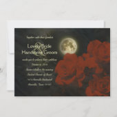 Moon Red Ghost Rozen Weddenschap Kaart (Voorkant)