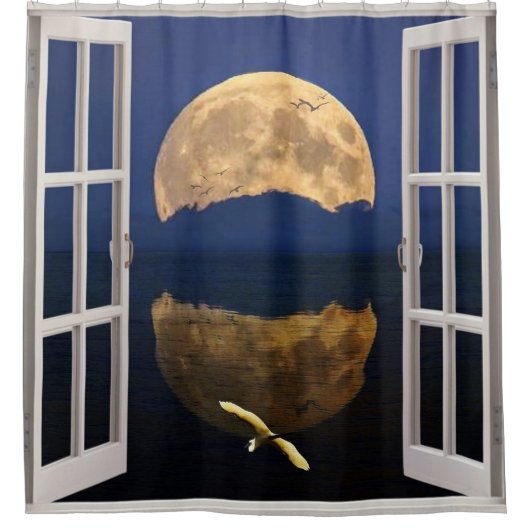 Moon Reflection Douchegordijn (Voorkant)