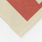 Moon Retro Galaxy Rocket  Fleece Deken (Hoek)