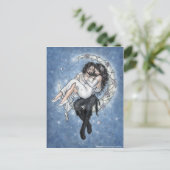Moon Riders Romantische liefde Briefkaart (Staand voorkant)
