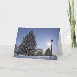 Moon Rise Feestdagen Kaart