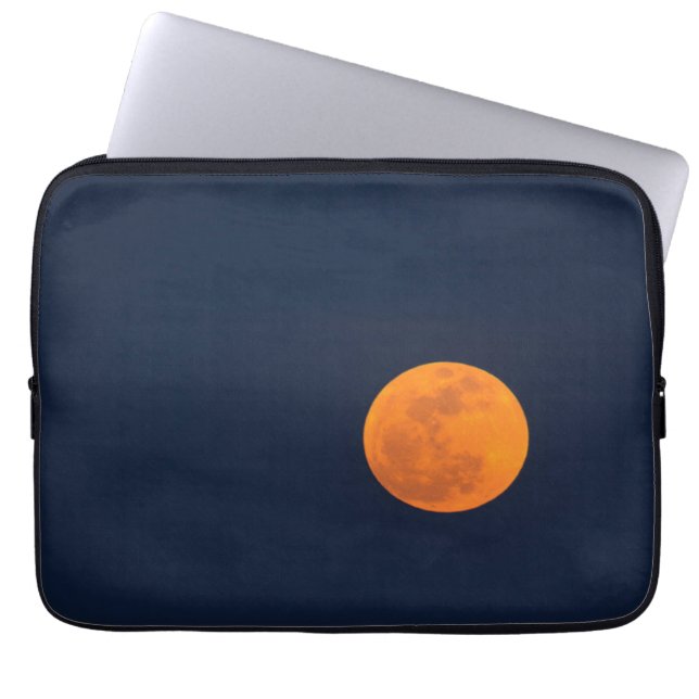 Moon Rise of the Super Moon | Savannah, Georgië Laptop Sleeve (Voorkant)