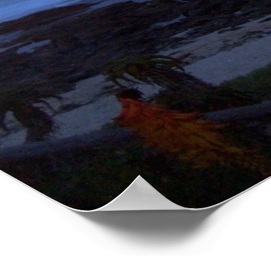 Moon Rise over Supertubes, J-Bay Bay, Zuid-Afrika Poster (Hoek)