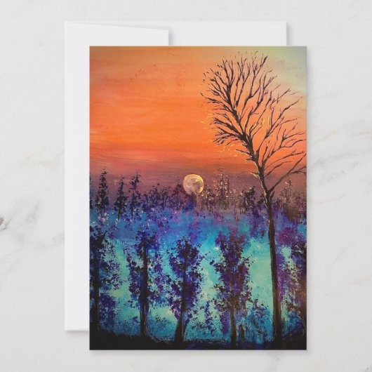 Moon Rising Bedankkaart (Voorkant)