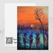 Moon Rising Bedankkaart (Voorkant / Achterkant)