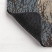 Moon Rising boven de bomen Muismat (Hoek)