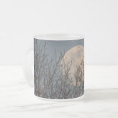 Moon Rising boven Poster Coffee Mok Trees (Voorkant links)