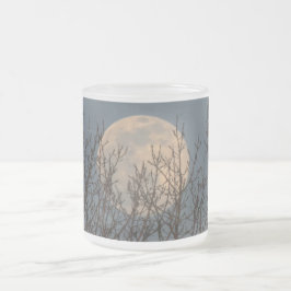 Moon Rising boven Poster Coffee Mok Trees