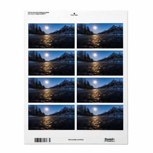 Moon River Etiket (Full Sheet)