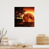 Moon River Falling Poster (Keuken)