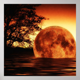 Moon River Falling Poster