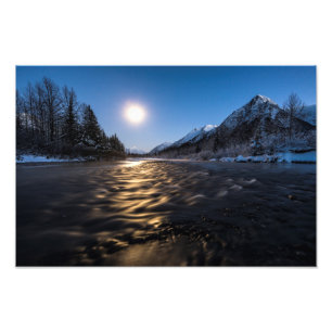 Moon River Foto Afdruk