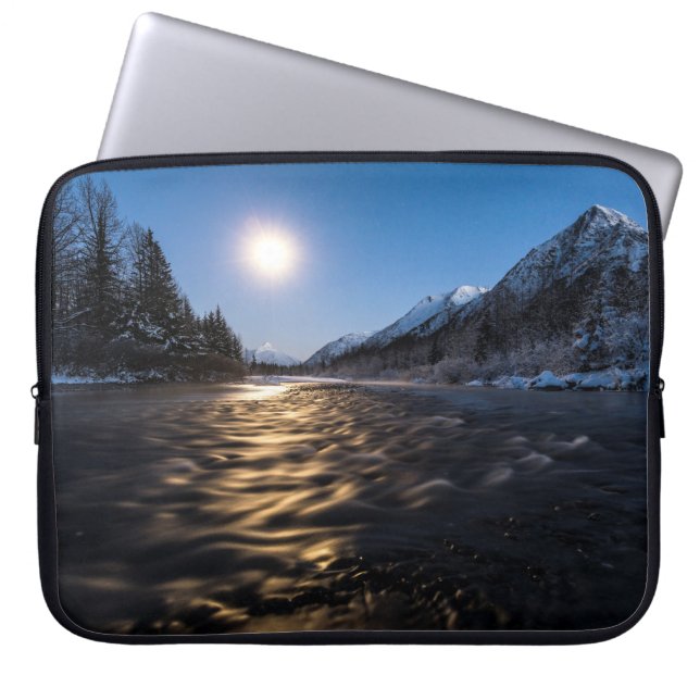 Moon River Laptop Sleeve (Voorkant)