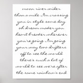 Moon River Poster (Voorkant)