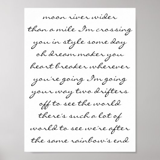 Moon River Poster (Voorkant)