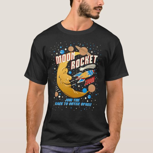 Moon Rocket Classic T-Shirt (Voorkant)
