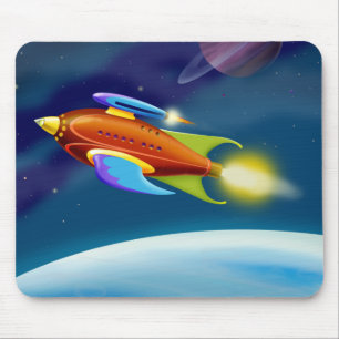 Moon Rocket Muismat