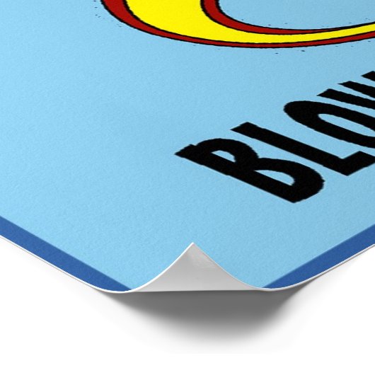 Moon Rockets Bubble Gum Machine Poster (Hoek)