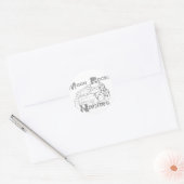 Moon Rocks Naches Ronde Sticker (Envelop)