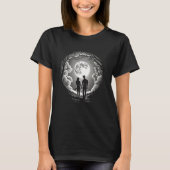 Moon Romantic Couples Moonlight Silhouette 1 T-shirt (Voorkant)