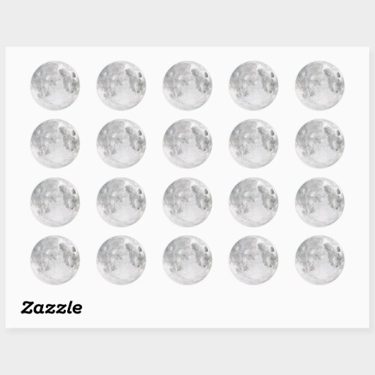Moon Ronde Sticker (Vel)