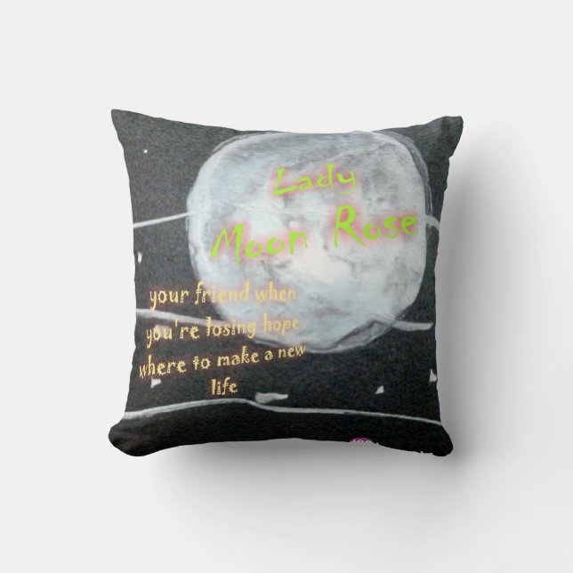 Moon Roos Pillow Kussen (Voorkant)