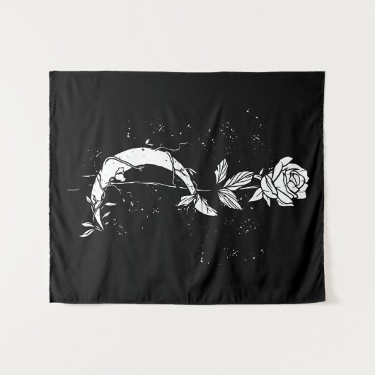 Moon Roos Wandkleed (Voorkant (horizontaal))