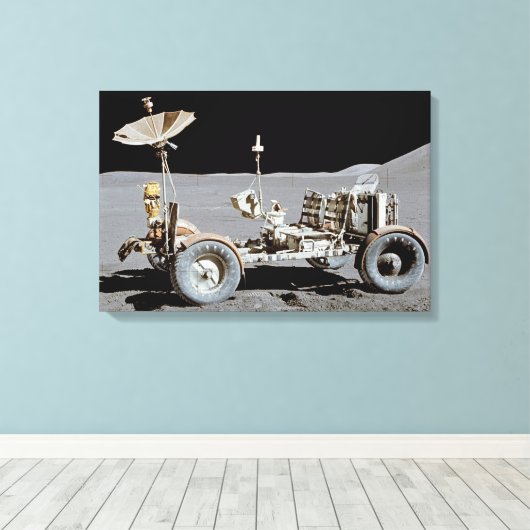 Moon Rover Canvas Afdruk (Insitu (Houten vloer))