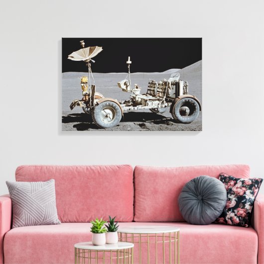 Moon Rover Canvas Afdruk (Insitu (Woonkamer))