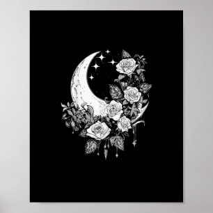 Moon Rozen - Romantische Gothic - Whimsigoth Witch Poster
