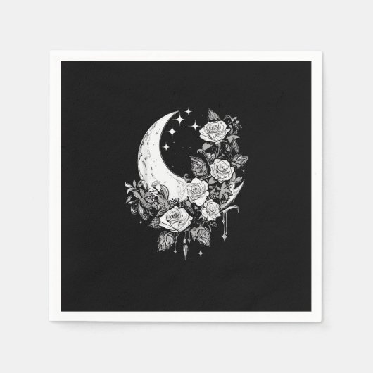 Moon Rozen - Romantische Gothic - Whimsigoth Witch Servet (Voorkant)