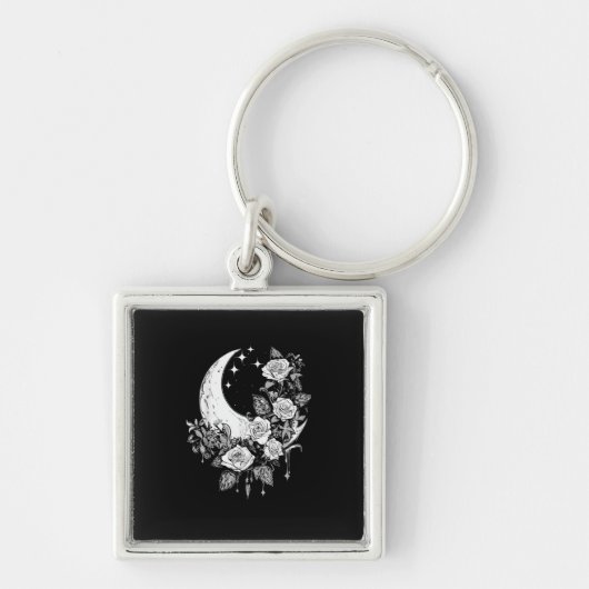 Moon Rozen - Romantische Gothic - Whimsigoth Witch Sleutelhanger (Voorkant)