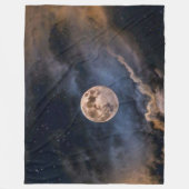 MOON 's nachts Fleece Deken (Voorkant)