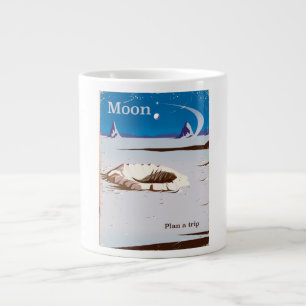 Moon -  sci-fi-reisposter grote koffiekop