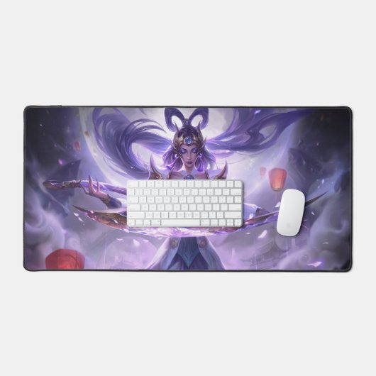Moon Scorn Gaming Desk Mat | Lunar Queen Mousepad (Keyboard & Muis)