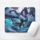 Moon Scorn Gaming Mousepad | Thema Night Warrior Muismat (Met muis)